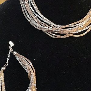 Sterling silver mesh set